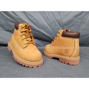Timberland Toddlers 6" Premium Waterproof Boots Lace Up Wheat Size 9 NEW NO BOX!